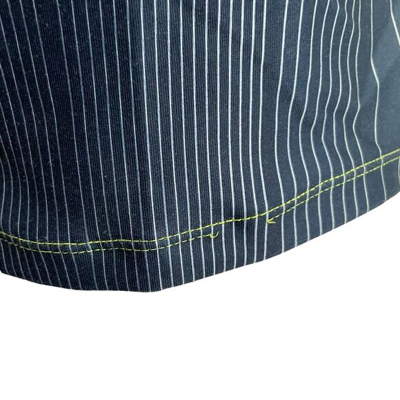 Nike Womens Size XS Fitted Athletic Tank Top Built in Bra Sleeveless Yellow Blue - Picture 13 of 16